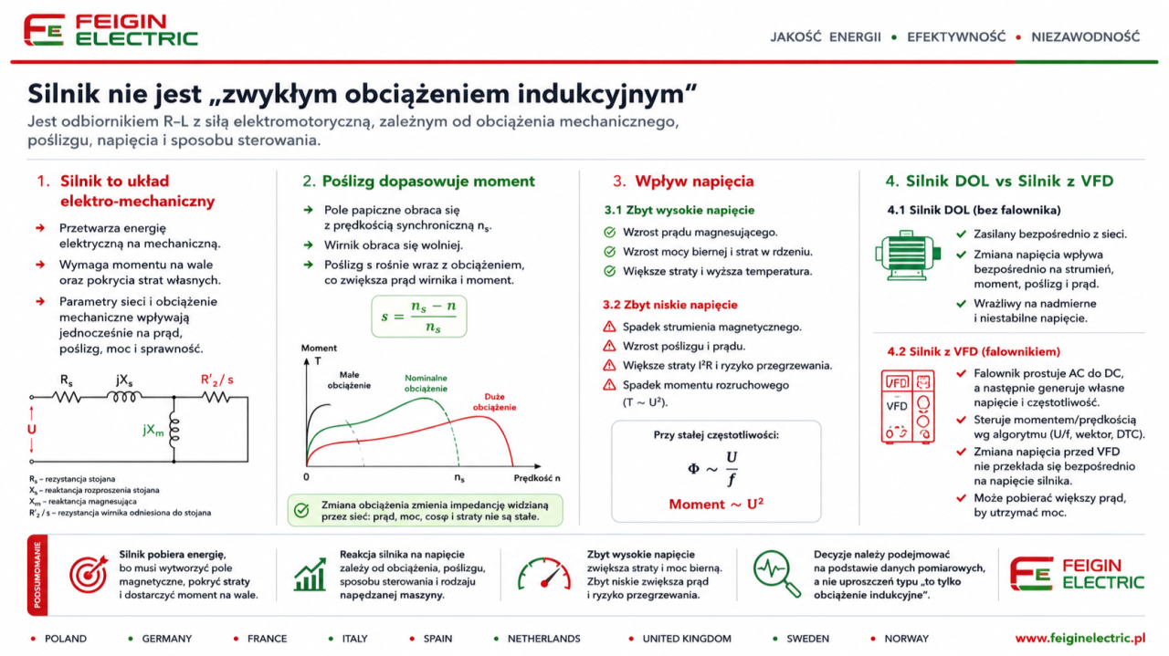 Silnik elektryczny to nie zwykłe obciążenie indukcyjne